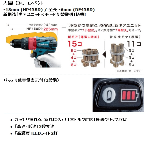 ޥ DF458DRMX(4.0Ah) 18V ɥ饤Хɥ