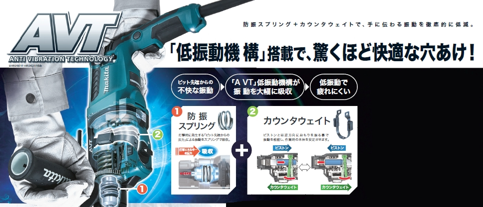 マキタ HR2631F 26mmハンマドリル - 【通販ショップe-道具市場】