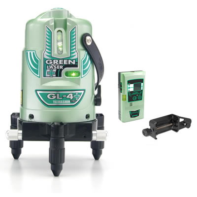 山真 GL-4+(プラス) レーザー墨出し器 グリーン 山真 GL-4+(プラス) レーザー墨出し器 グリーン