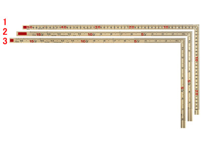 等厚曲尺 金の矩 同目50cm 等厚曲尺 金の矩 同目50cm